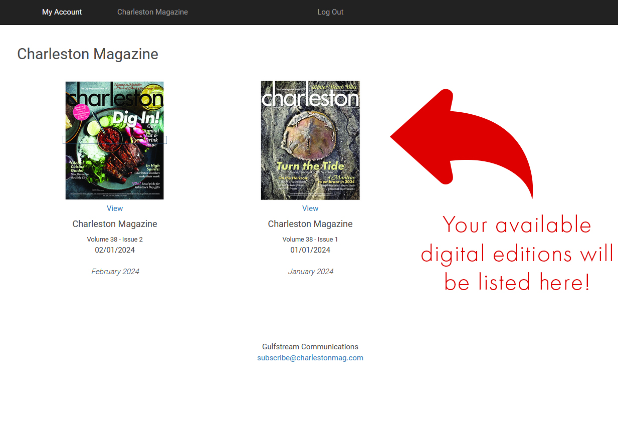 Your available digital editions will be listed here!