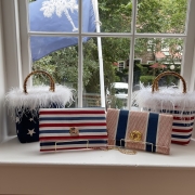 Handmade Clutches Adorned With Vintage Brooches 