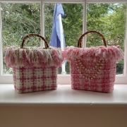 French Quarter Collection Boucle Tweed Totes Trim Made By Hand 